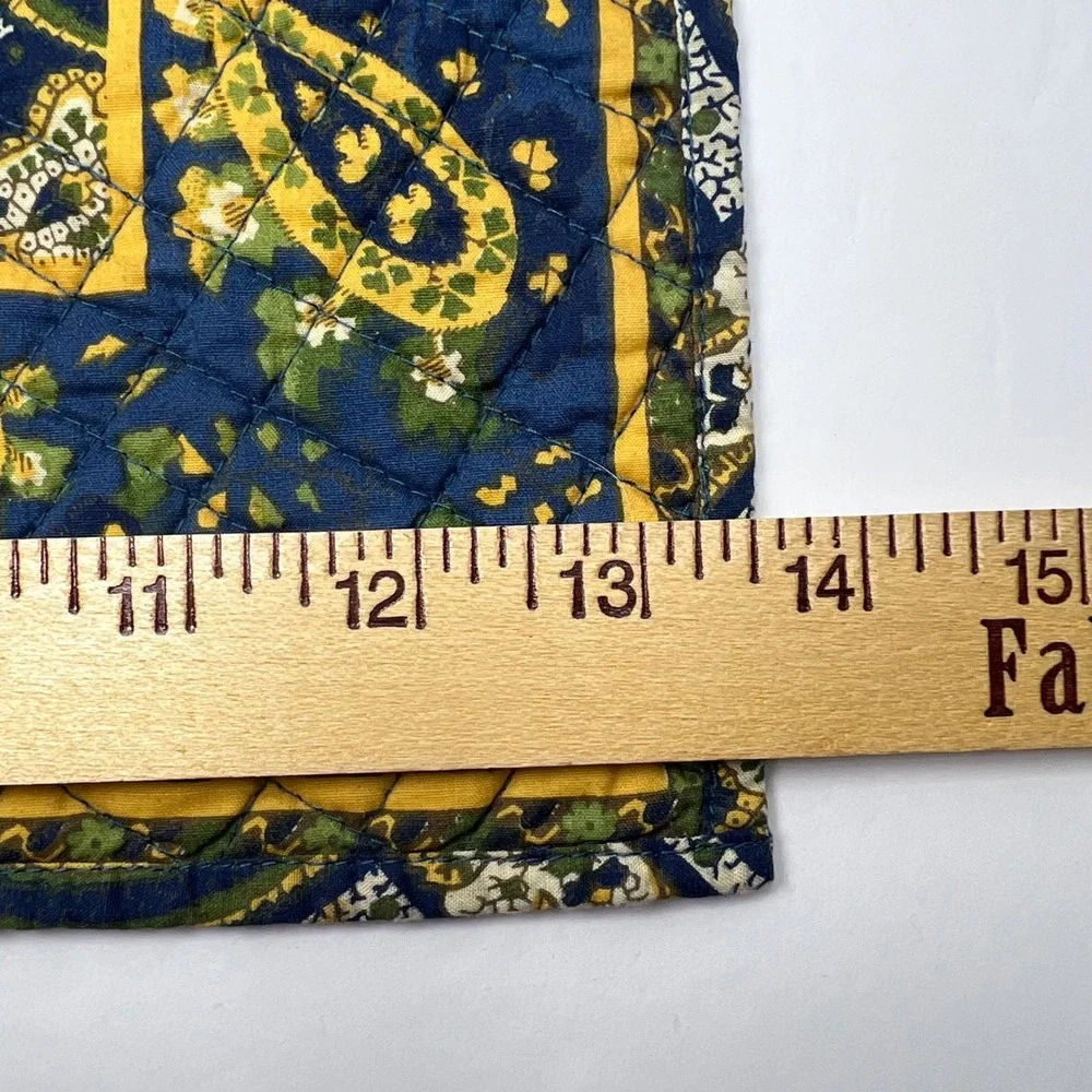 Williams Sonoma Tablecloth Set 2 Placemats Blue Yellow Round 70 Cotton Provence